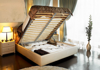 Спальные кровати с подъемным механизмом
