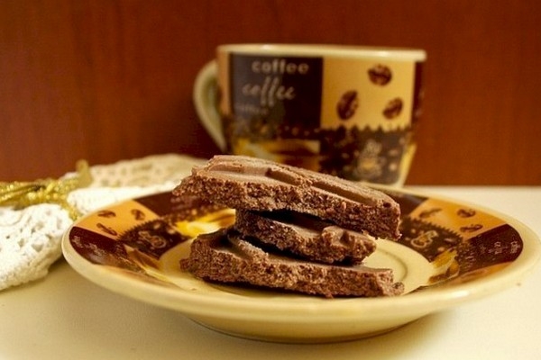 Орехово-шоколадный десерт к чаю