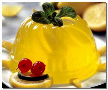 Рецепт лимонного желе
