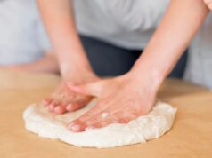 Быстрое тесто без дрожжей для пиццы