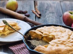 Шарлотка с яблоками без яиц