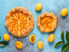 Пирог с абрикосами из песочного теста