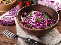 Салаты из свежей красной капусты
