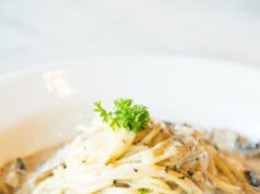 Паста с морепродуктами со сливками