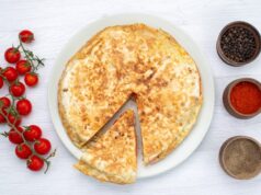 Лепешка на кефире на сковороде